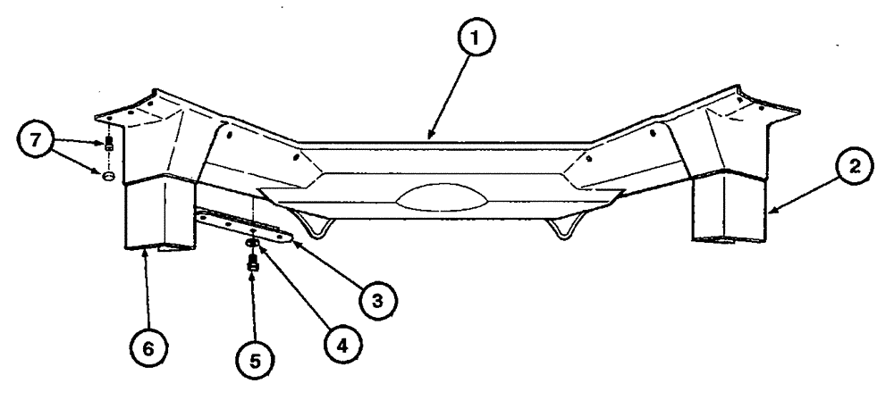 Схема запчастей Case 865 - (09.36[00]) - CAB - ROOF (OPEN CAB) (09) - CHASSIS