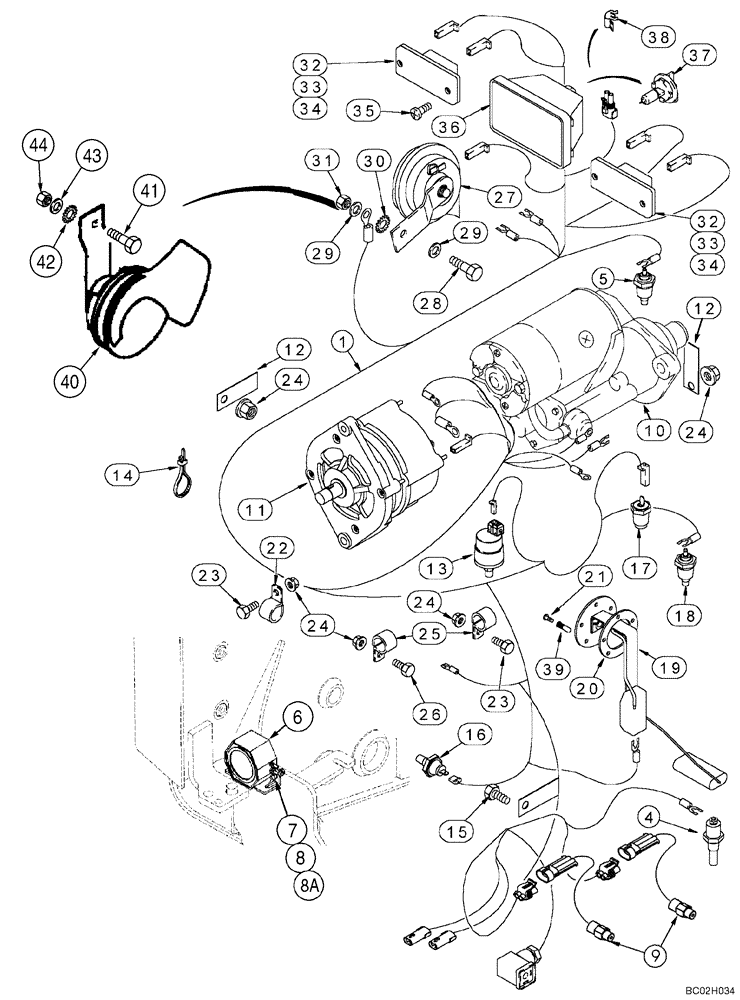 Схема запчастей Case 90XT - (04-07) - HARNESS, REAR - CHASSIS (Sep 22 2010 10:11AM) (04) - ELECTRICAL SYSTEMS