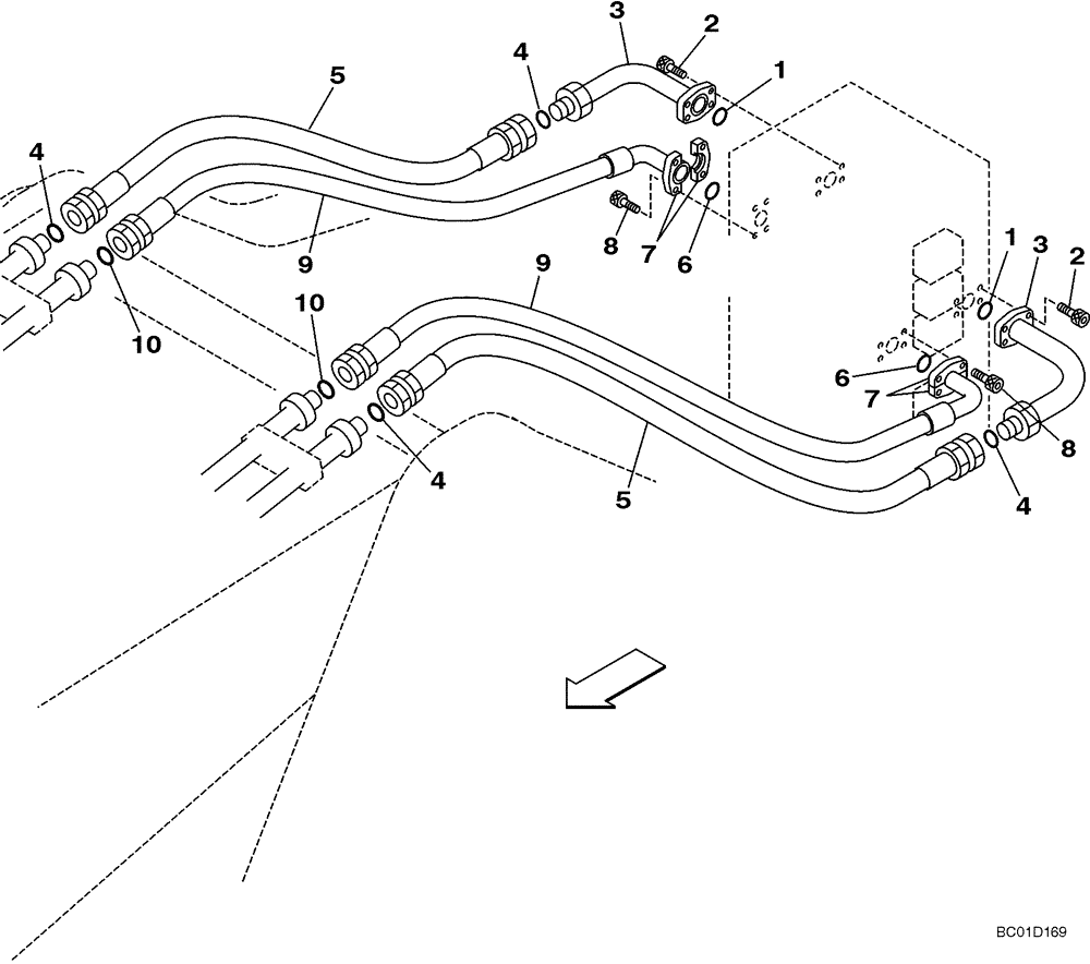 Схема запчастей Case CX330 - (08-13) - HYDRAULICS - ARM AND BUCKET (08) - HYDRAULICS