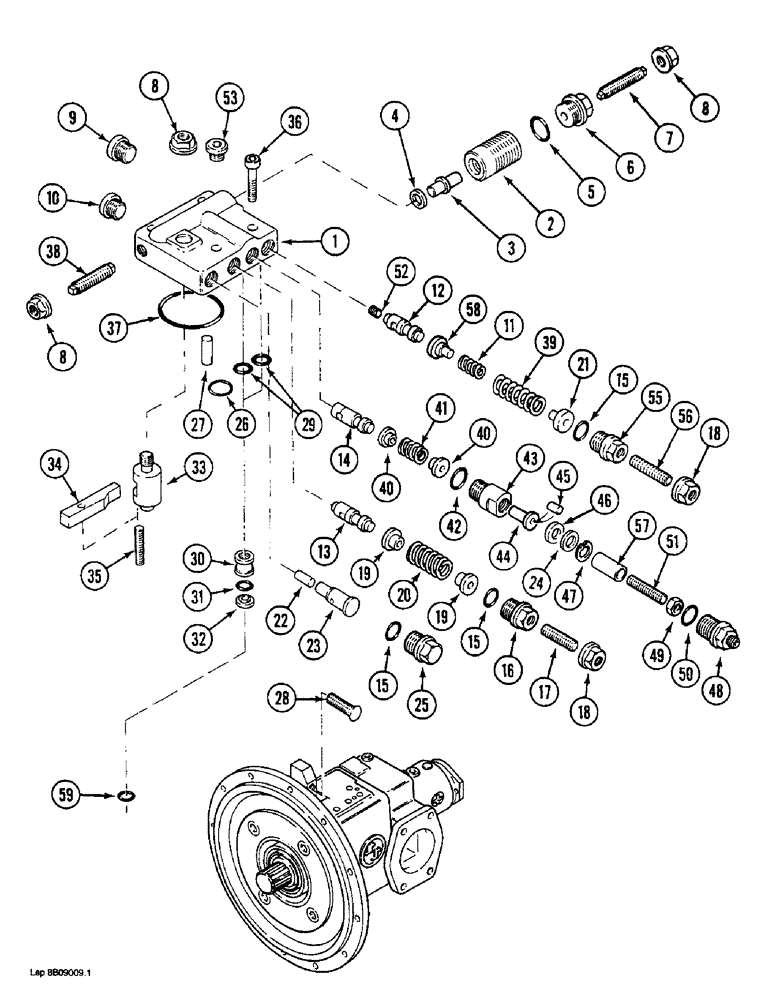 Схема запчастей Case 1088 - (8B-53A) - REGULATOR, P.I.N. FROM 20174 AND AFTER, P.I.N. FROM 10691 AND AFTER (08) - HYDRAULICS