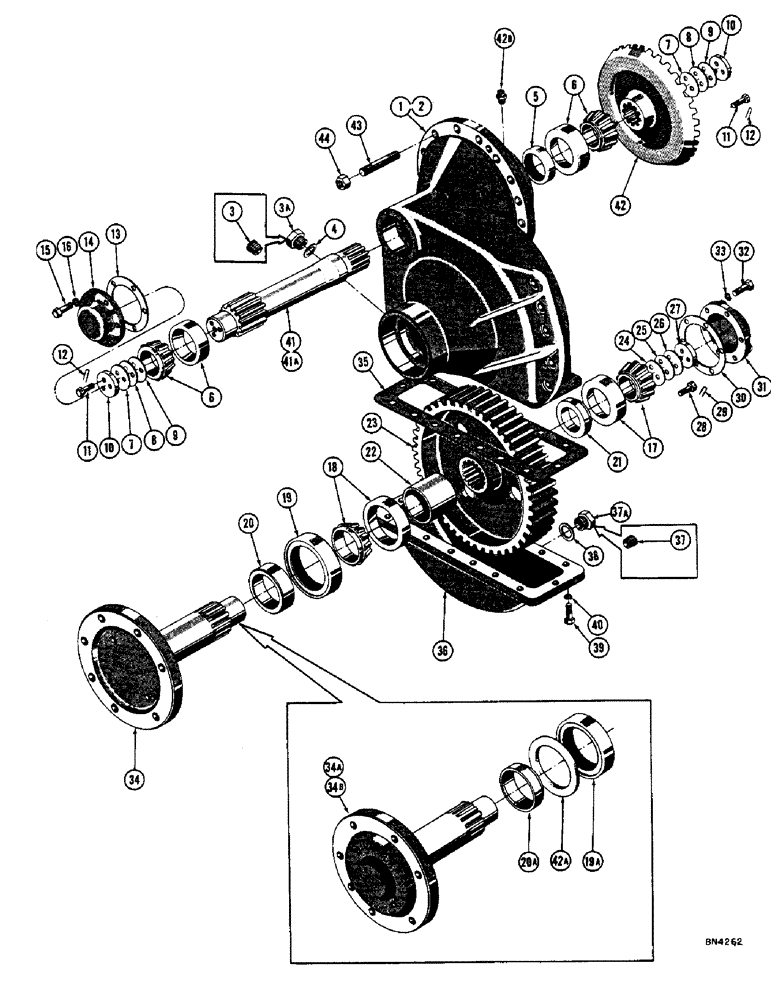 Схема запчастей Case 800 - (102) - FINAL DRIVE (03) - TRANSMISSION