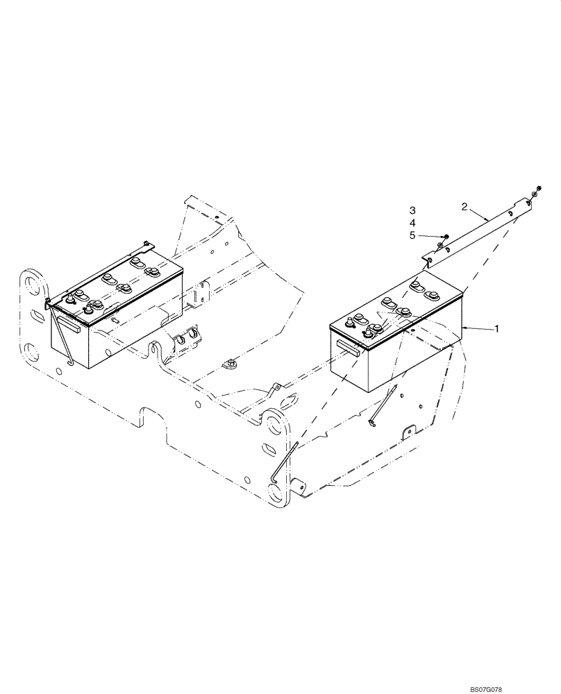 Схема запчастей Case 721E - (04-05A) - BATTERY - HEAVY DUTY (04) - ELECTRICAL SYSTEMS