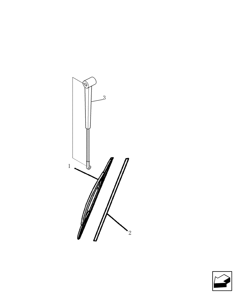 Схема запчастей Case SV208 - (04-001-04[01]) - FRONT WINDSCREEN WIPER - CAB (04) - ELECTRICAL SYSTEMS