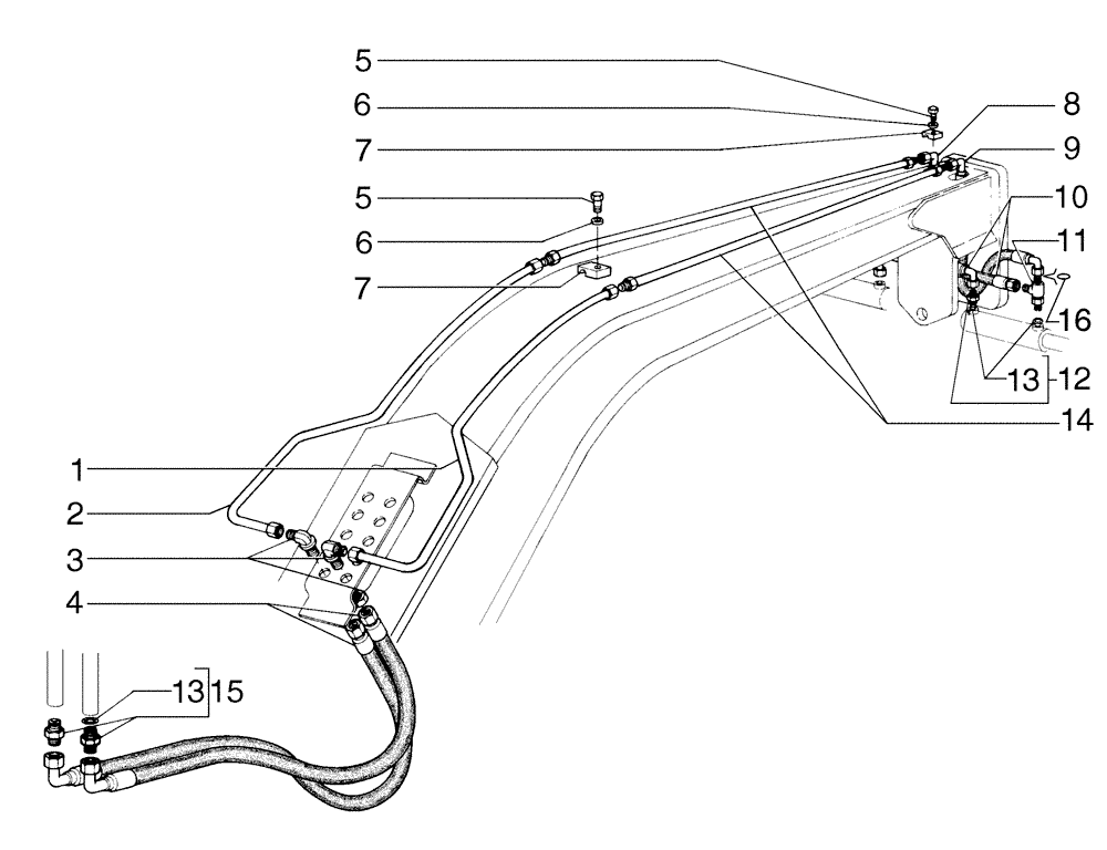 Схема запчастей Case 845B - (08-24[01]) - STEERING HYDRAULIC SYSTEM (08) - HYDRAULICS