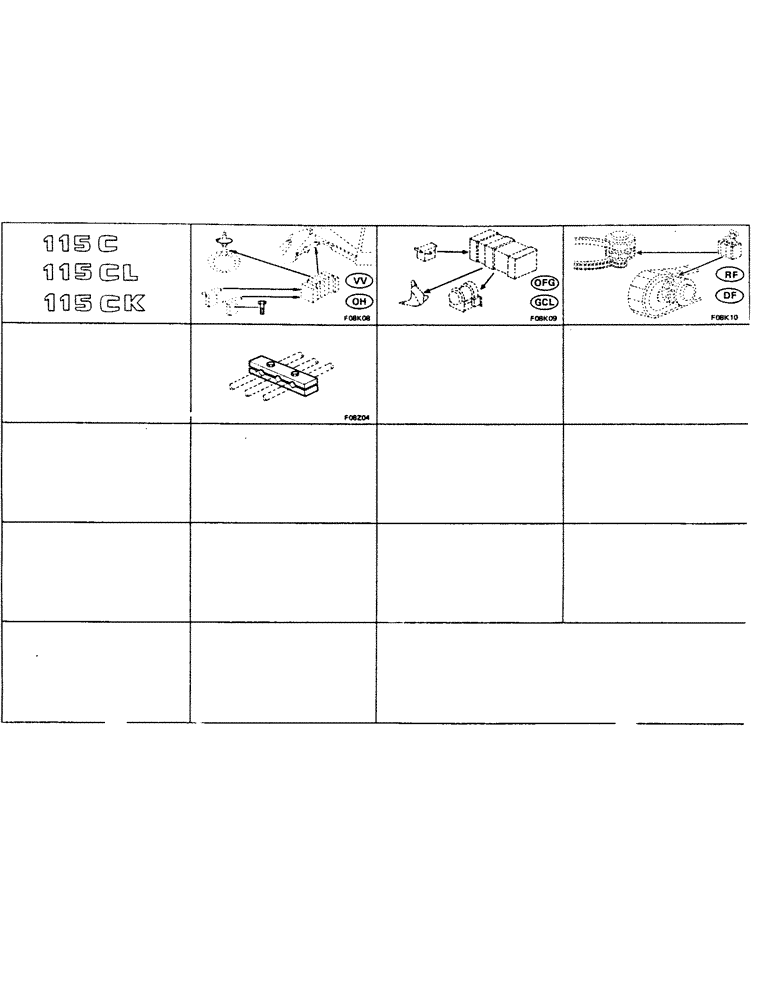 Схема запчастей Case 115CL - (0-14) - 115C, 115CL, 115CK 
