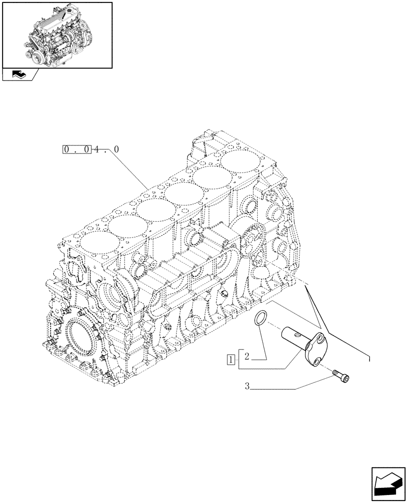 Схема запчастей Case F2CE9684H E010 - (0.30.3) - OIL PRESSURE REGULATION VALVE (504191874) 