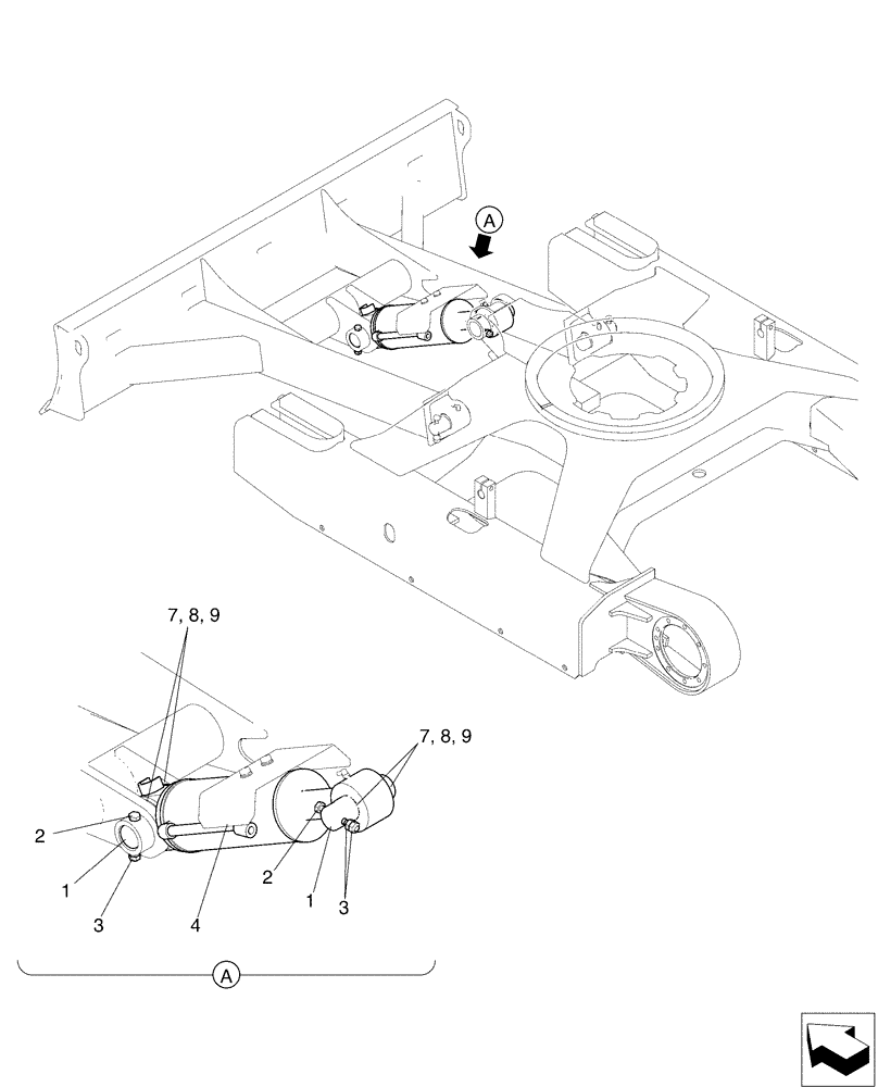 Схема запчастей Case CX36B - (02-023[01]) - CYLINDER INSTAL - DOZER (35) - HYDRAULIC SYSTEMS