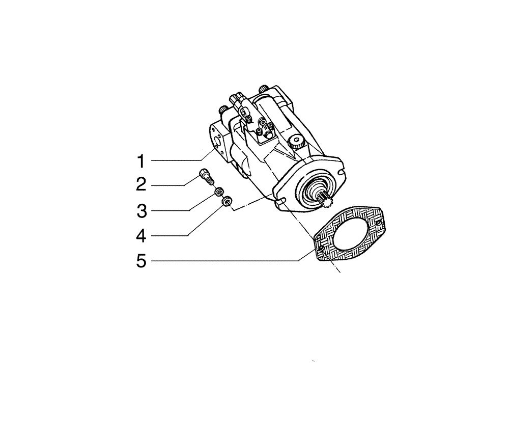 Схема запчастей Case 865B AWD - (08-45[01]) - MAIN PUMP ASSY (08) - HYDRAULICS