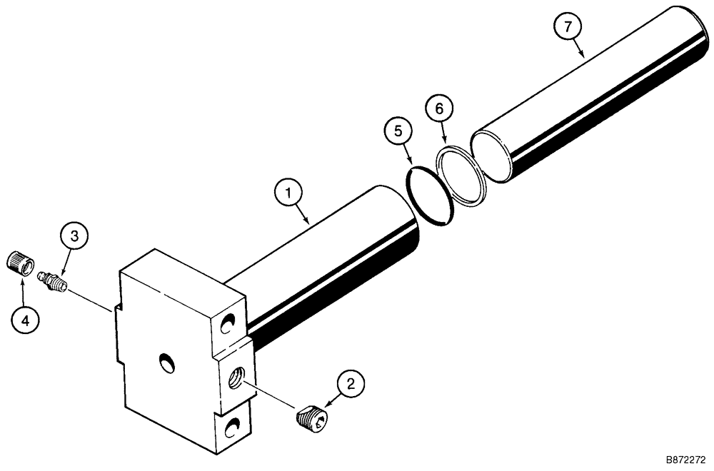 Схема запчастей Case 960 - (09-32) - CHAIN ADJUSTER ASSY BOOM, ROCK (09) - CHASSIS