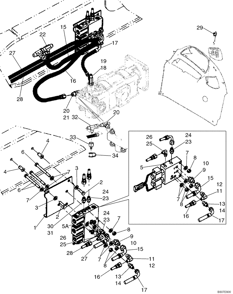 Схема запчастей Case 590SM - (08-29) - HYDRAULICS - COUPLER, BACKHOE BUCKET (08) - HYDRAULICS