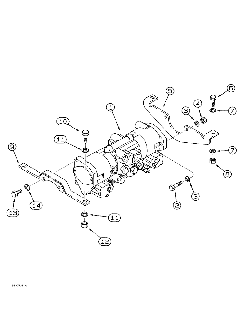 Схема запчастей Case 560 - (6-06) - TANDEM PUMP MOUNTING (06) - POWER TRAIN