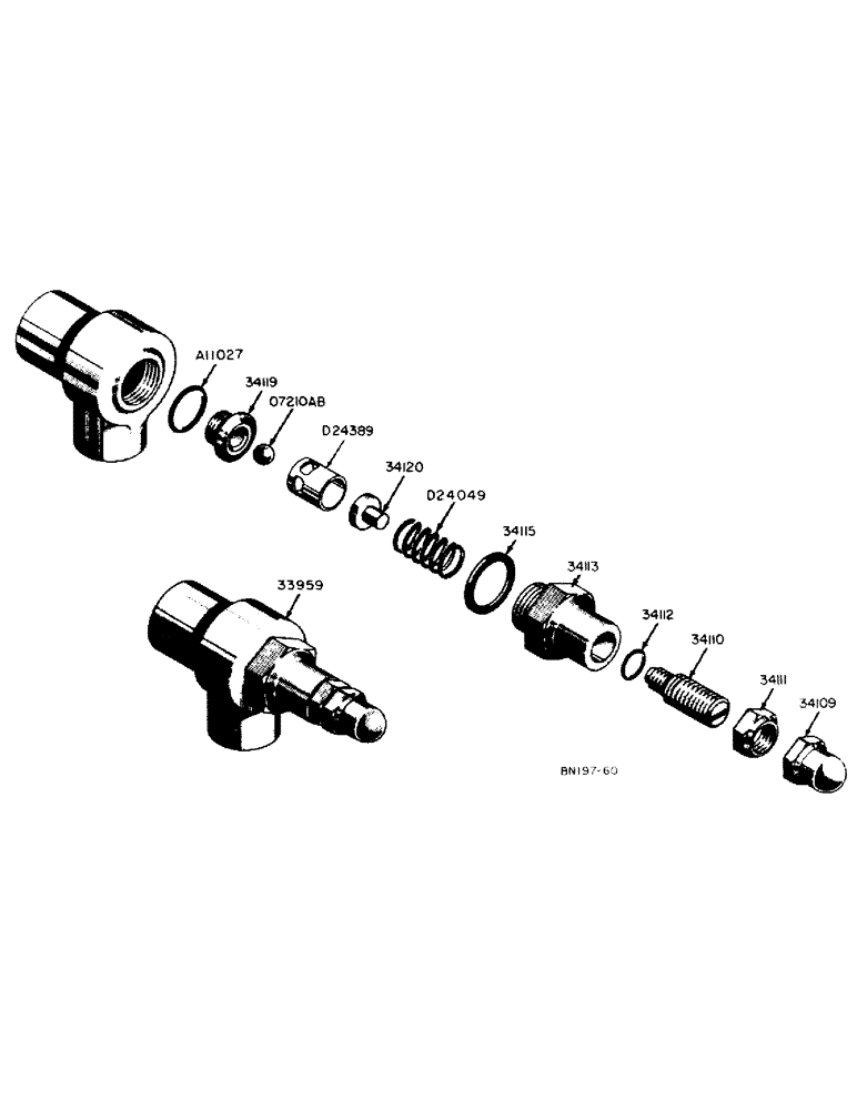 Схема запчастей Case 310 - (40) - 33959 SPECIAL RELIEF VALVE 