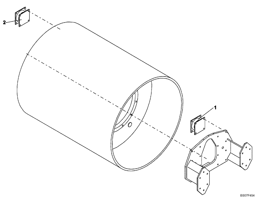 Схема запчастей Case SV208 - (12-008-01[01]) - MOUNTINGS (GROUP 16) (ND109336) (09) - CHASSIS/ATTACHMENTS