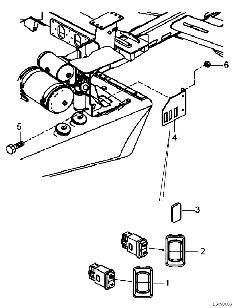 Схема запчастей Case 330B - (67A00002109[001]) - STARTING, MANUAL EXTERNAL (P.I.N. HHD0330BN7PG5700 AND AFTER) (84216508) (13) - Electrical System / Decals