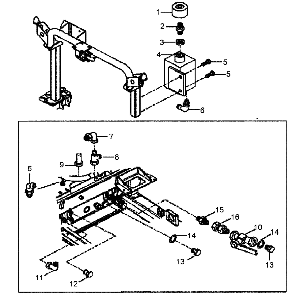 Схема запчастей Case 335B - (43A00010935[01]) - CONNECTIONS, HYDRAULIC STEERING, STANDARD (P.I.N. HHD0330BN7PG57000 AND AFTER) (84223888) (09) - Implement / Hydraulics / Frame / Brakes