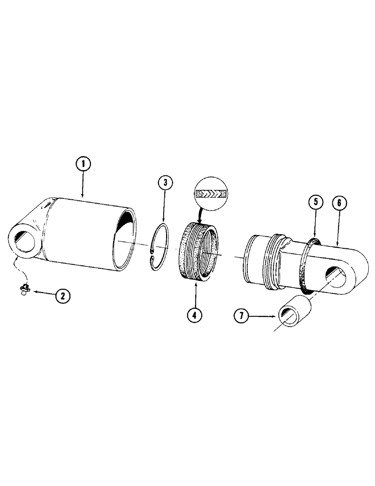 Схема запчастей Case 880 - (126) - LEVELER CYLINDER (07) - HYDRAULIC SYSTEM