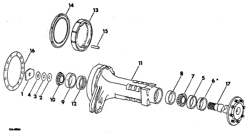 Схема запчастей Case 3400 - (030) - REAR AXLE, CARRIER AND CONNECTIONS (27) - REAR AXLE SYSTEM