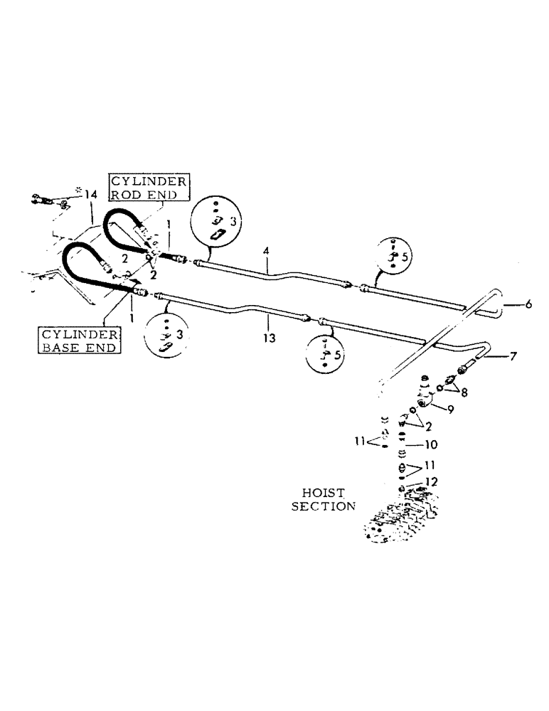 Схема запчастей Case 40EC - (G03) - VALVE TO HOIST CYLINDER AND RETURN FOR "Y" AND "E" BOOMS, (07) - HYDRAULIC SYSTEM