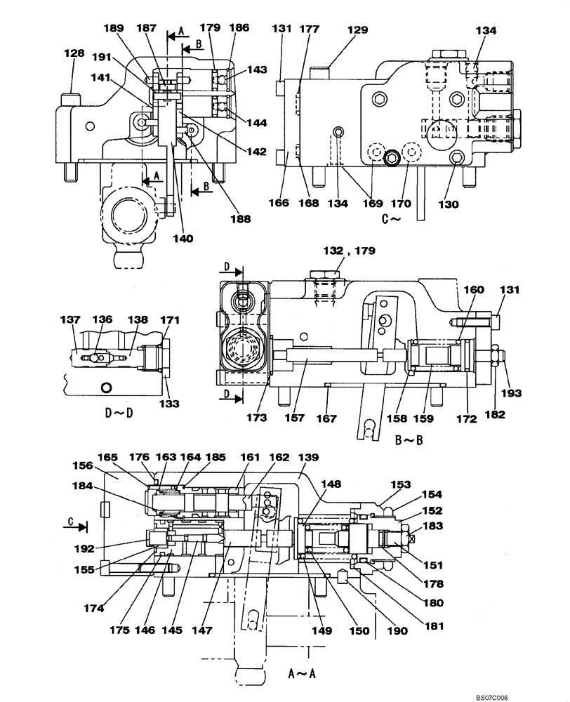 Схема запчастей Case CX210BNLC - (08-90) - KRJ17130 PUMP ASSY, HYDRAULIC - REGULATOR (08) - HYDRAULICS