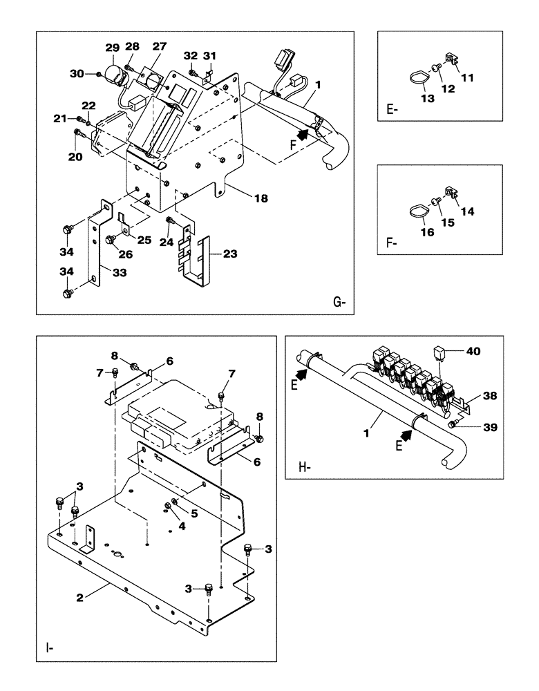Схема запчастей Case CX300C - (04-003-01[01]) - OPERATORS COMPARTMENT ELECTRIC CIRCUIT (04) - ELECTRICAL SYSTEMS