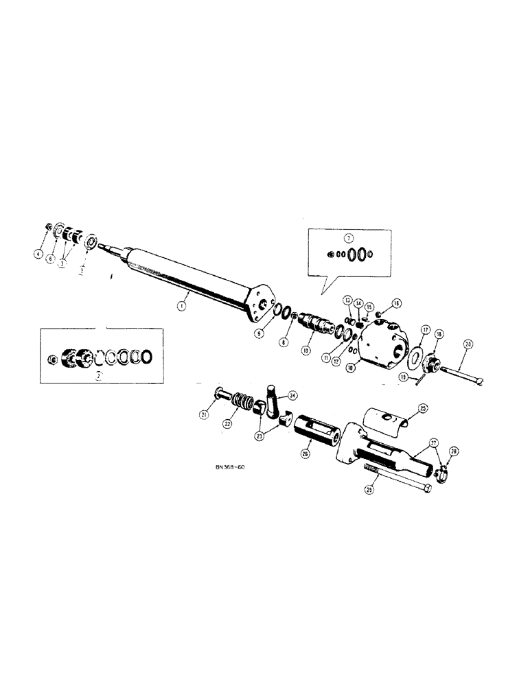 Схема запчастей Case 420BD - (118[A]) - G45312 POWER STEERING UNIT 