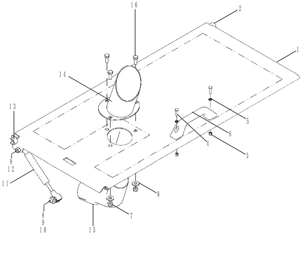 Схема запчастей Case 430 - (09-20[02]) - HOOD (ASN 415564) (09) - CHASSIS