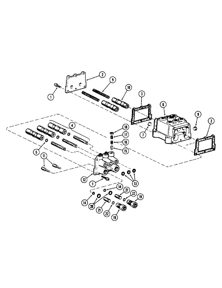 Схема запчастей Case 750 - (092) - TRANSMISSION CONTROL VALVE (03) - TRANSMISSION