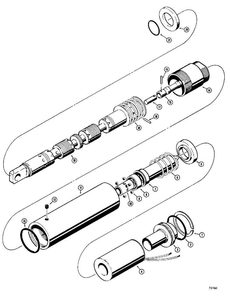 Схема запчастей Case 780 - (348) - LOADER CONTROL VALVE, D54190 TILT SPOOL WITH SOLENOID OPERATED DETENT (08) - HYDRAULICS