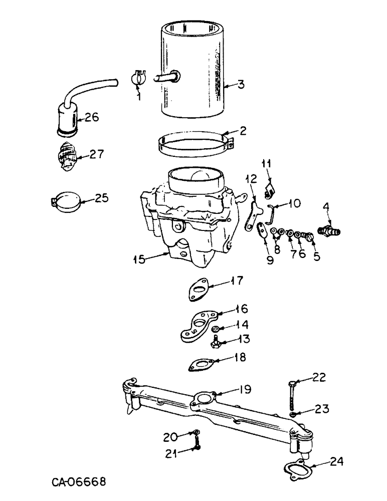 Схема запчастей Case 4125 - (12-10) - POWER, FUEL SYSTEM (04) - Drive Train