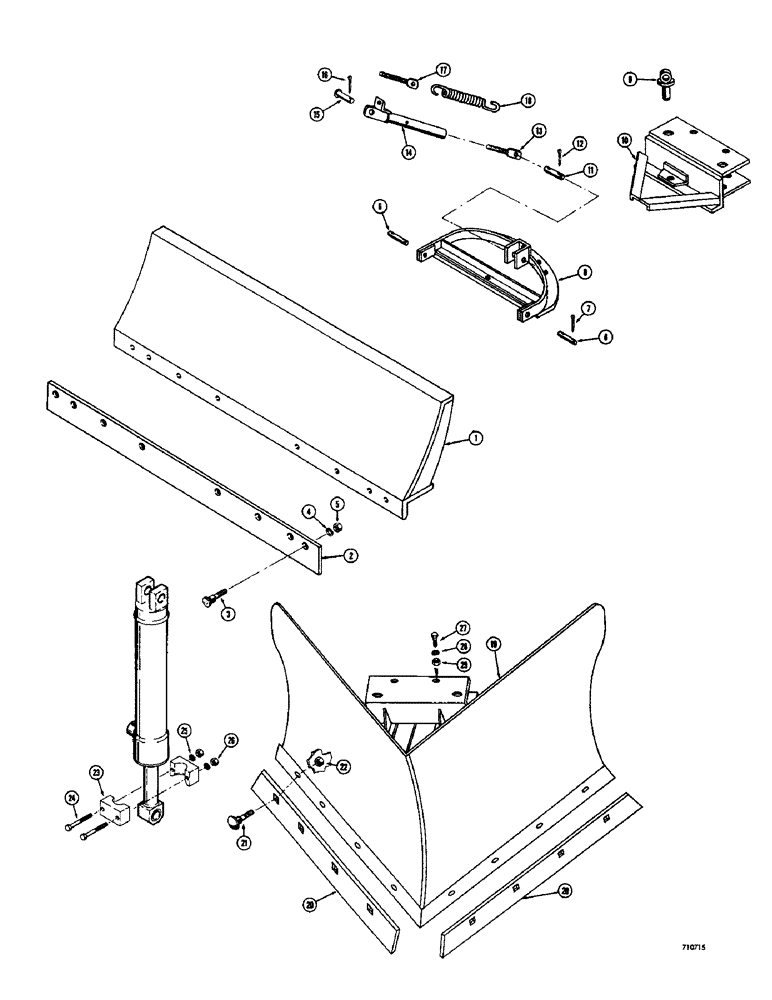 Схема запчастей Case 1700-SERIES - (196) - BLADE, STRAIGHT (89) - TOOLS