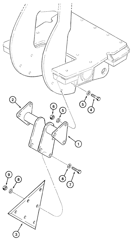 Схема запчастей Case 460 - (9-99B) - SOD CUTTER (09) - CHASSIS/ATTACHMENTS