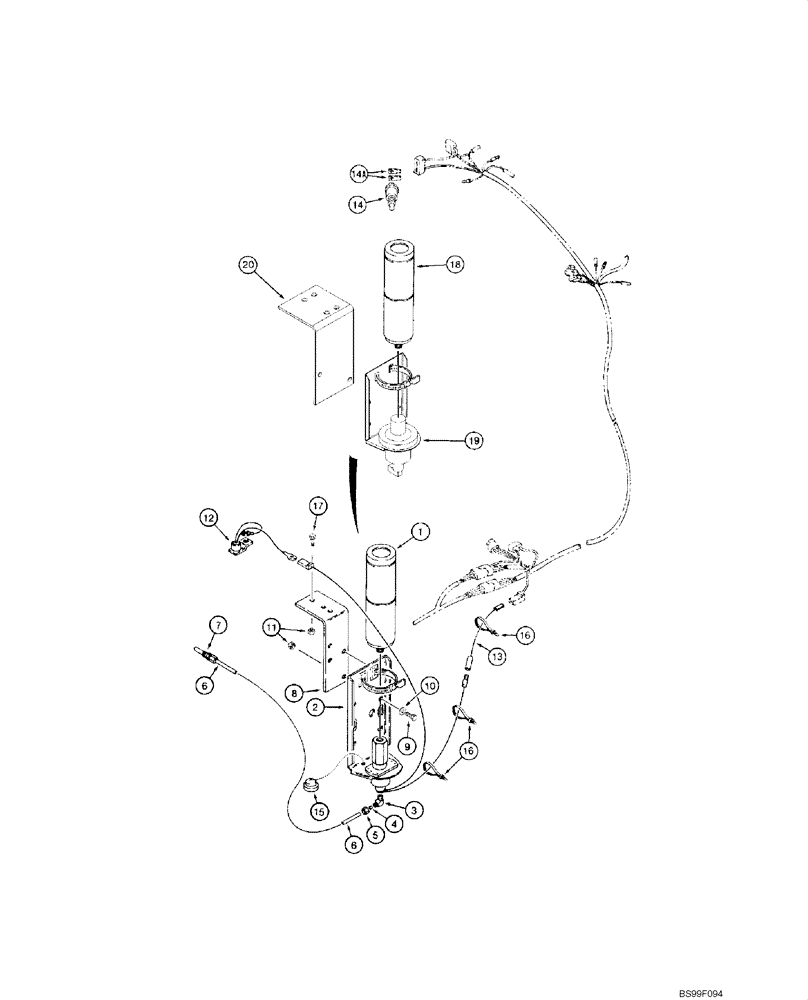 Схема запчастей Case 1845C - (02-05) - COLD START SYSTEM (NORTH AMERICA) (02) - ENGINE