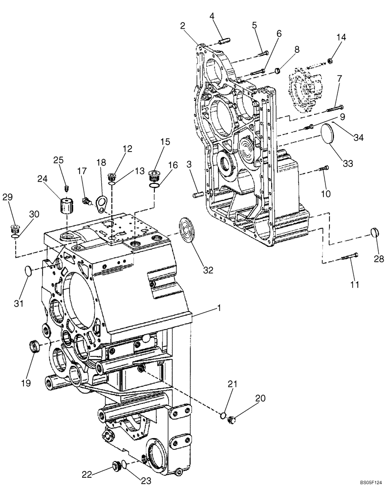 Схема запчастей Case 921C - (06-07) - TRANSMISSION - HOUSING (06) - POWER TRAIN