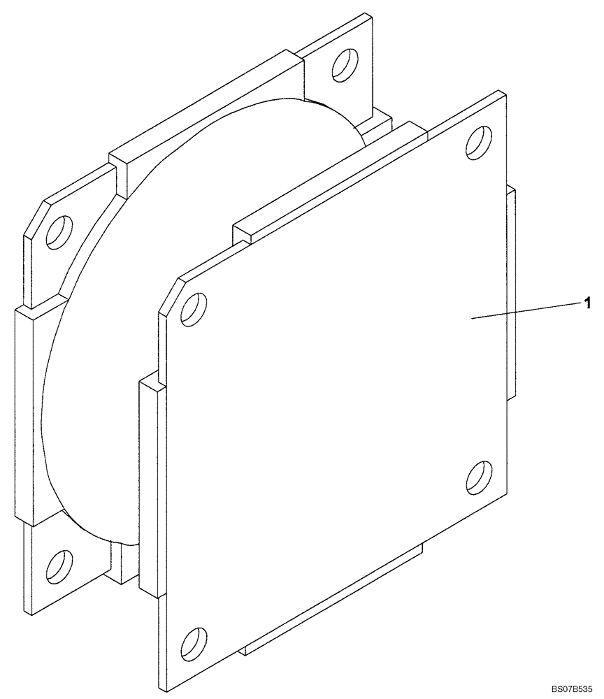 Схема запчастей Case SV212 - (12-008-00[03]) - CHASSIS - RUBBER MOUNTINGS (GROUP 16) (ND106533) (09) - CHASSIS/ATTACHMENTS