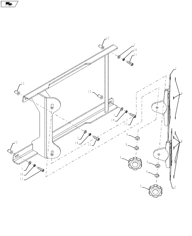 Схема запчастей Case SV216 - (55.640.02) - METER BRACKET ASSY - W/PRINTER (GROUP 689-3) (ND142367) (55) - ELECTRICAL SYSTEMS