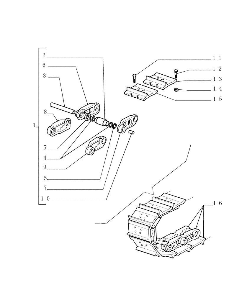 Схема запчастей Case 1850K - (9.348[01]) - SALT TRACK CHAIN - SHOES (L=560MM) LT - OPTIONAL CODE 784112021 (19) - OPTIONS