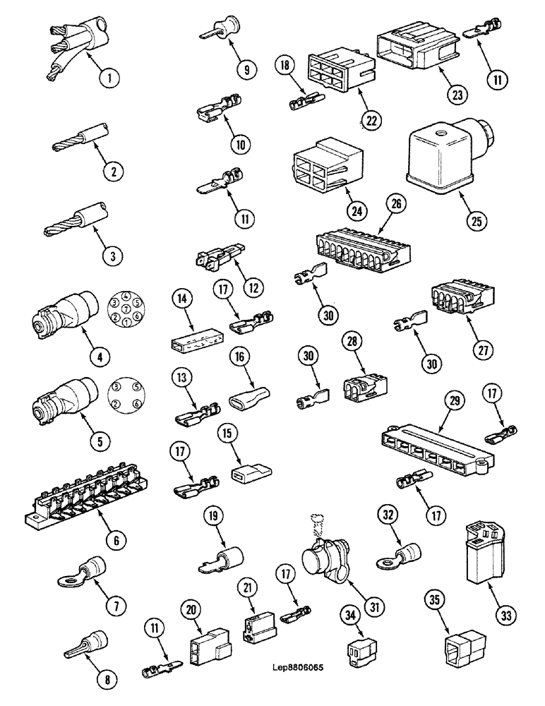 Схема запчастей Case 688C - (4-64) - ELECTRIC ACCESSORIES (06) - ELECTRICAL SYSTEMS