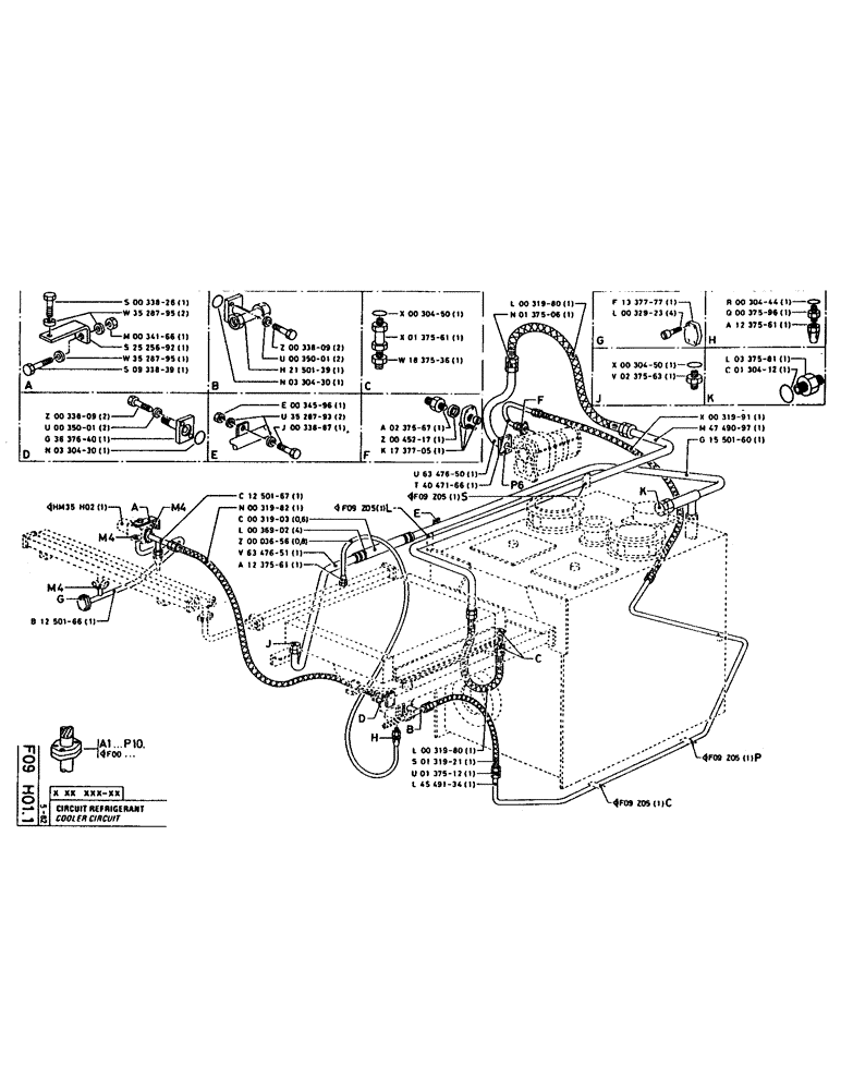 Схема запчастей Case 160CL - (116) - COOLER CIRCUIT (07) - HYDRAULIC SYSTEM