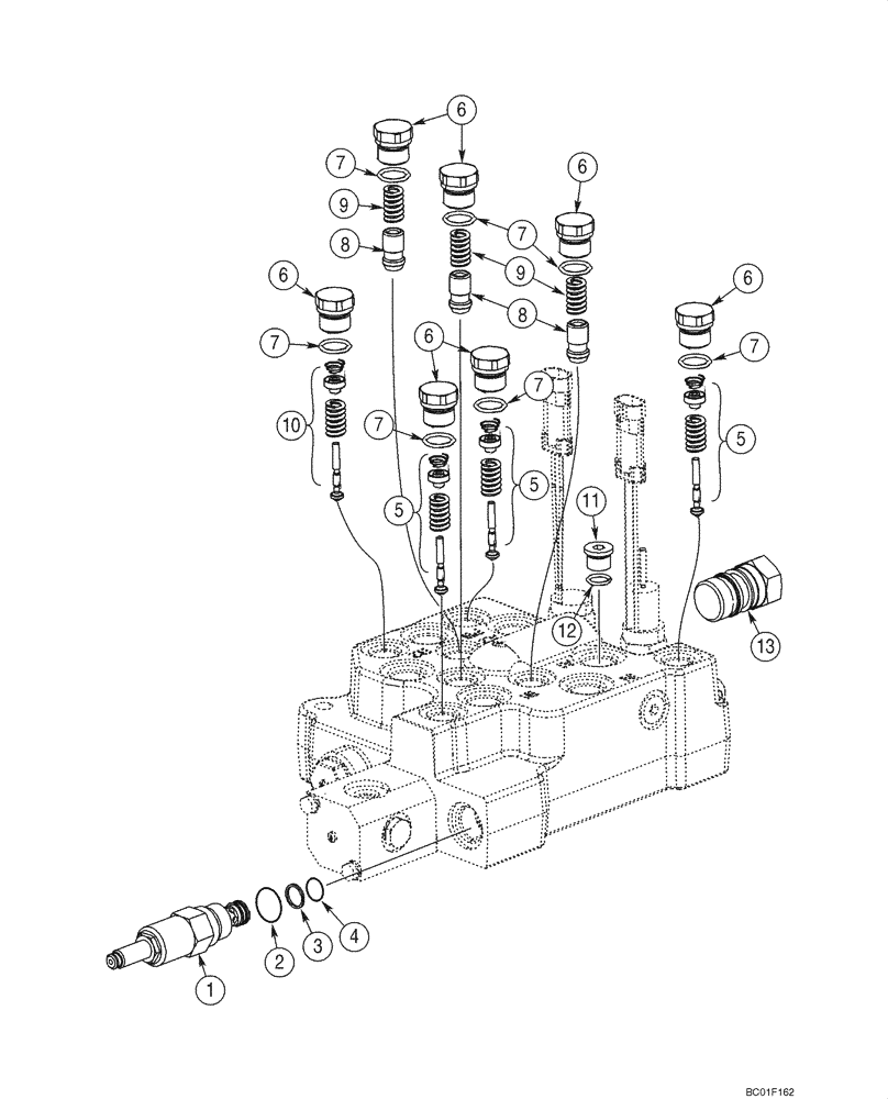 Схема запчастей Case 70XT - (08-16) - VALVE ASSY, CONTROL - SELF-LEVELING, DUAL (70XT) (08) - HYDRAULICS