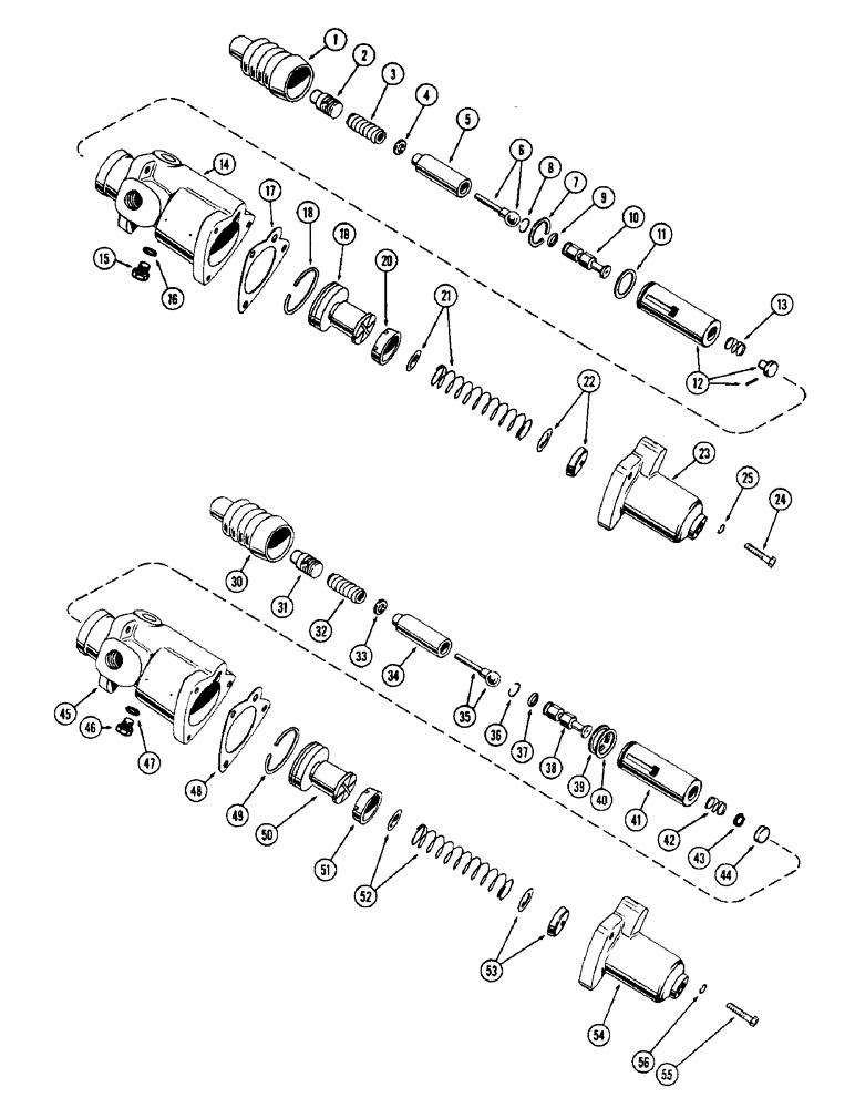 Схема запчастей Case W12 - (080) - HYDRAULIC BRAKE CYLINDER, FIRST USED LOADER SER. NO. 9803813 (07) - BRAKES