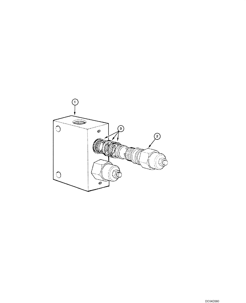 Схема запчастей Case 865 - (08.46[00]) - DISTRIBUTOR - BLADE LIFT VALVE (08) - HYDRAULICS