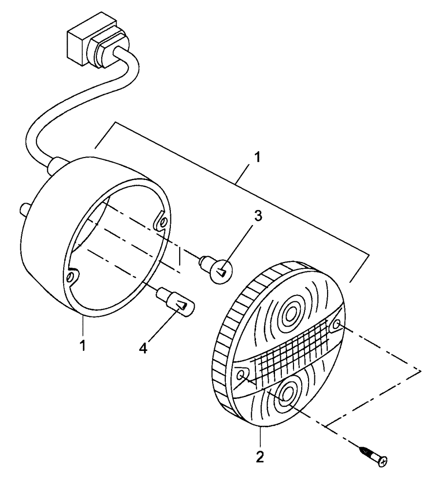 Схема запчастей Case 330B - (67C00000014[001]) - TAIL LAMP ASSY (8900193803) (13) - Electrical System / Decals