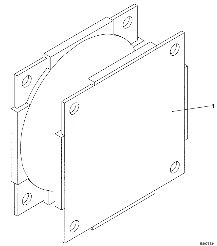 Схема запчастей Case SV212 - (12-008-00[02]) - CHASSIS - RUBBER MOUNTINGS (GROUP 15) (ND106532) (09) - CHASSIS/ATTACHMENTS