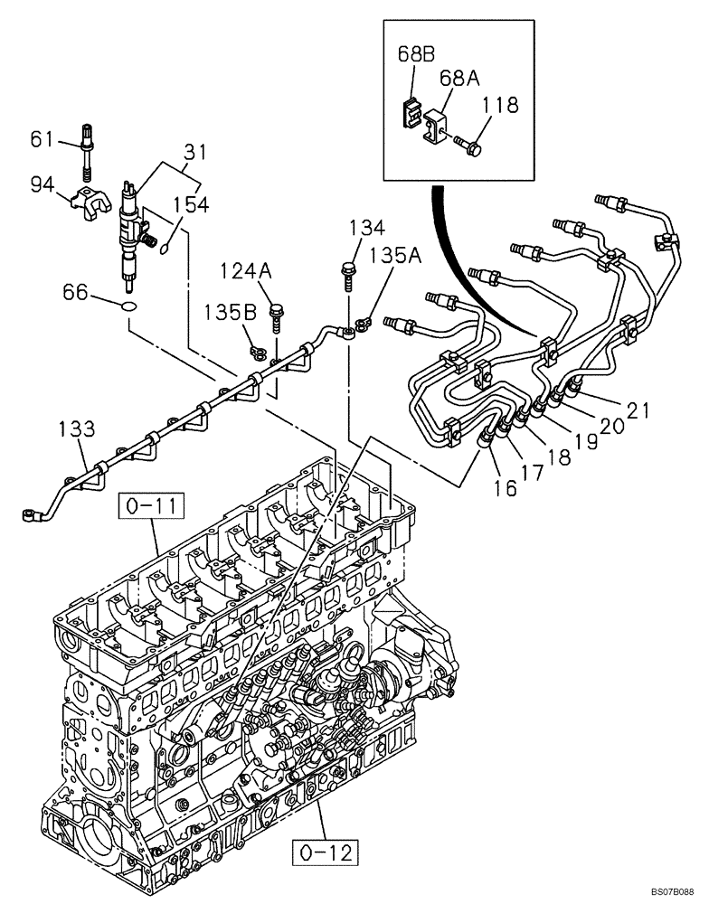 Схема запчастей Case CX460 - (03-04) - FUEL INJECTION PUMP (03) - FUEL SYSTEM