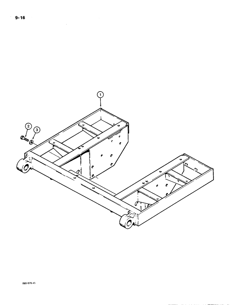 Схема запчастей Case 550 - (9-16) - SEAT AND TANK FRAME (09) - CHASSIS/ATTACHMENTS