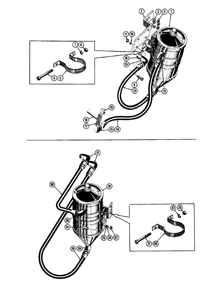 Схема запчастей Case 800 - (056) - ENGINE LUBE OIL SYSTEM, (USED FROM SERIAL #5-23-57 AND UP TO SERIAL # 7080579) (01) - ENGINE