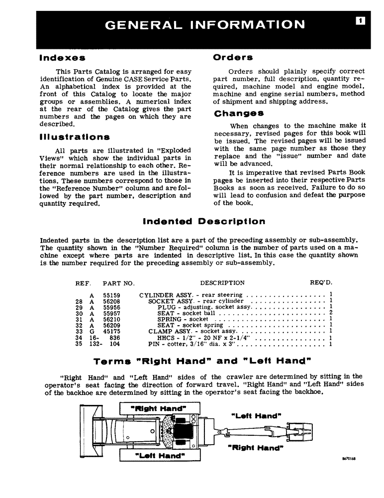Схема запчастей Case 750 - (001) - GENERAL INFORMATION (00) - GENERAL