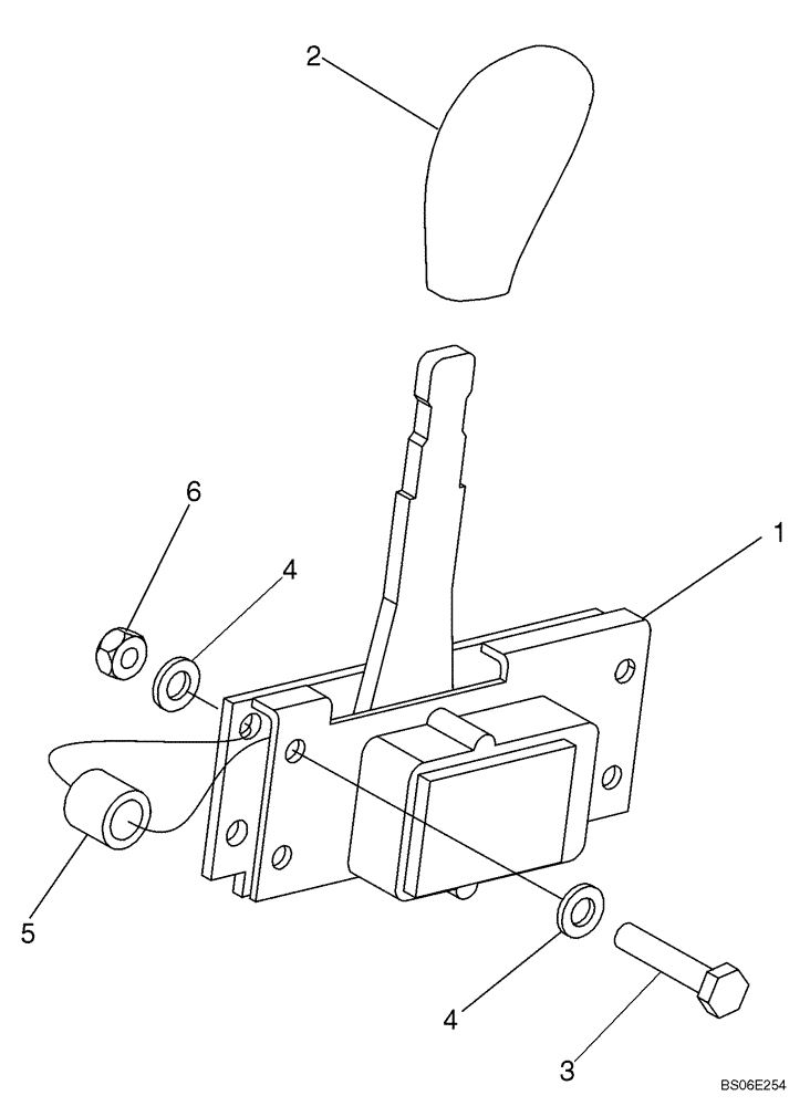 Схема запчастей Case 650L - (55.632.01) - THROTTLE, ELECTRIC (55) - ELECTRICAL SYSTEMS