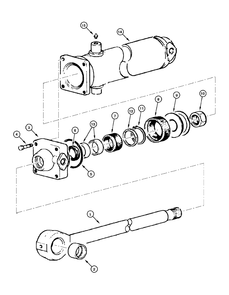 Схема запчастей Case 885 AWD - (08-150[01]) - CYLINDER - RIPPER (08) - HYDRAULICS