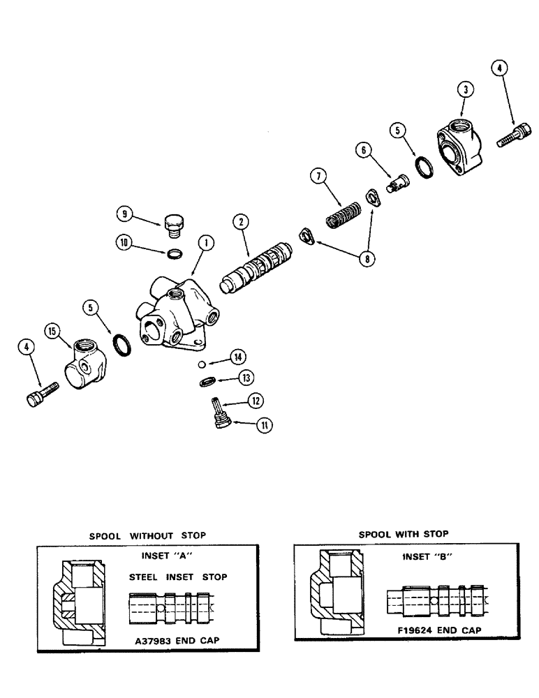 Схема запчастей Case 580B - (148) - A37980 CONTROL VALVE (05) - STEERING